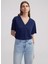 Ipekyol Lacivert Kadın Oversize T-Shirt IS1250070169 2