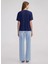 Ipekyol Lacivert Kadın Oversize T-Shirt IS1250070169 4