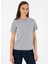 Gri Melanj Kadın Regular Fit T-Shirt Sımo 3