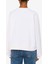 Beyaz Kadın Yuvarlak Standart Baskılı Sweatshirt J1709-1002 3