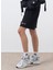 Siyah Kadın Normal Şort Bermuda Jogger Şort 3