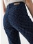 Koyu Mavi Kadın Dar Paça Yüksek Bel Mom Fit Denim Pantolon 21007036 5