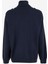 Lacivert Kadın Tam Balıkçı Slim Fit Düz Kazak Forge 2
