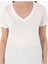 Beyaz Regular Fit V Yaka Basic Tişört 6
