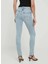 Yüksek Bel Standart Mavi Kadın Denim Pantolon PL204584MI80 4
