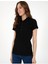 Siyah Regular Fit %100 Pamuk Polo Yaka Basic Tişört 1