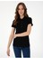 Siyah Regular Fit %100 Pamuk Polo Yaka Basic Tişört 3