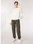 Ekru Kadın Bisiklet Relaxed Nakışlı Sweatshirt J4WL-SWT7096 2