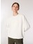 Ekru Kadın Bisiklet Relaxed Nakışlı Sweatshirt J4WL-SWT7096 4