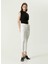 Yüksek Bel Skinny Paça Skinny Fit Ekru Kadın Denim Pantolon 1086890 1