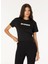 Siyah Kadın Standart Baskılı T-Shirt Z Z035 A335 3