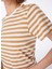 Beyaz - Bej Kadın Bisiklet Yaka Basic T-Shirt FC4SL-TST0536 4