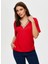 Kırmızı Kadın Slim Fit T-Shirt US25TSH064 1