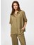 Haki Kadın Gömlek Comfort Fit Gömlek US25GML038 1