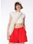 Kırmızı Kadın Lastikli Basic Sweat Şort F4SL-SHT0611 2
