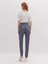Süs Dikişli Kemersiz Denim Pantolon 3