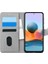 Xiaomi Mi Note 10 Pro Uyumlu Kart ve Para Bölmeli Standlı Cüzdanlı Kılıf - Gri 3