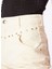 Normal Bel Normal Paça Mom Fit Ekru Kadın Denim Pantolon F4SL-PNT0547 5
