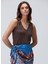 Kahverengi Kadın Regular Fit Bluz 1093845 4