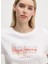 Beyaz Kadın Normal Baskılı T-Shirt PL505941 3
