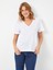 %100 Pamuk V Yaka T-Shirt 00095 2