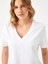 %100 Pamuk V Yaka T-Shirt 00095 4