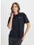 Siyah Kadın Relaxed T-Shirt W7R4EE001 Black T-Shirt 2