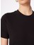 Bisiklet Yaka Siyah Kadın T-Shirt Sımo 5