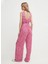 Pembe Kadın Normal Desenli Tulum PL230484 3