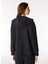 Siyah Kadın Kapüşonlu Geniş Fit Sweatshirt FC4WL-SWT0126 5