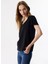 Siyah Kadın Standart T-Shirt TS1250070186 1