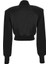 Siyah Kadın Dik Standart Baskılı Sweatshirt 77HAI311 2