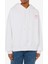 Beyaz Kadın Kapüşon Standart Baskılı Sweatshirt A1701-2002 1