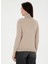Bej Kadın Tam Balıkçı Slim Fit Düz Kazak Forge 5