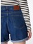 Indigo Kadın Yüksek Bel Regular Straight Denim Şort F4SL-SHT0750 5