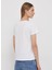 Beyaz Kadın Standart Baskılı T-Shirt PL505747 3