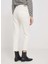 Krem Kadın Standart Düz Denim Pantolon PL204591WI50 3