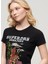 Siyah Kadın Normal Baskılı T-Shirt W1011332A 2