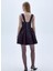 Leanne Saten Mini Elbise Siyah 5