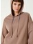 Vizon Kadın Kapüşon Basic Düz Sweatshirt 1092577 2