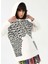 Fluffy Bisiklet Yaka Oversize Ekru Kadın Sweatshirt Ffy-27 4