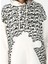 Fluffy Bisiklet Yaka Oversize Ekru Kadın Sweatshirt Ffy-27 5