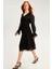 Lily Regular Fit Midi Boy Yüksek Bel Siyah Renk Etek 2