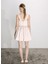Leanne Saten Mini Elbise Toz Pembe 6