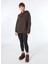 Kahve Kadın Yuvarlak Standart Baskılı Sweatshirt 101685-A21P/M28 2