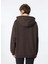 Kahve Kadın Yuvarlak Standart Baskılı Sweatshirt 101685-A21P/M28 5
