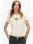 Krem Kadın Standart Baskılı T-Shirt W1011332A 1
