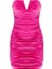 Luce Kadife Mini Elbise Pembe 2