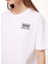 Bisiklet Yaka Baskılı Beyaz Kadın T-Shirt J0711 4