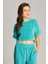 Turkuaz Yeşil Kadın Crop Top 2